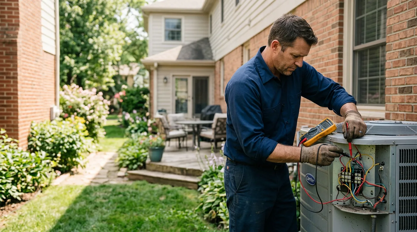 HVAC technician working near Bath, PA